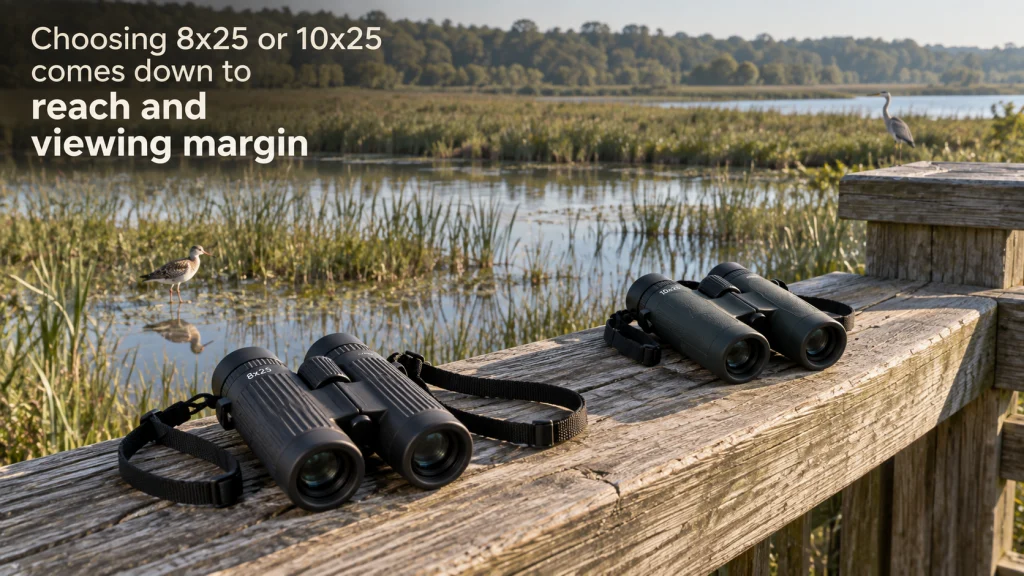 8X25 Vs 10X25 Binoculars